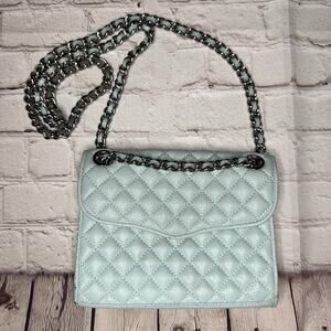 Rebecca Minkoff Mint Chain Quilted Affair Crossbody Bag